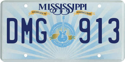 MS license plate DMG913