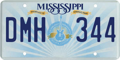 MS license plate DMH344