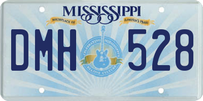 MS license plate DMH528