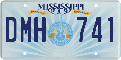 MS license plate DMH741