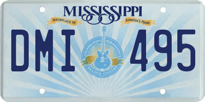 MS license plate DMI495