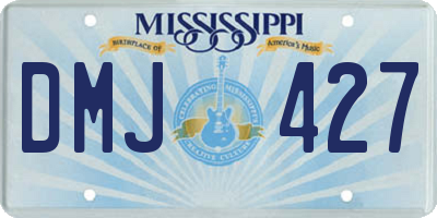 MS license plate DMJ427