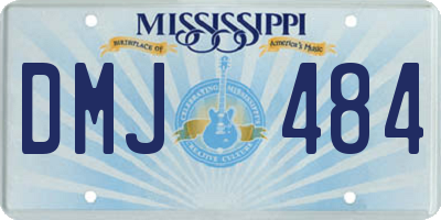 MS license plate DMJ484