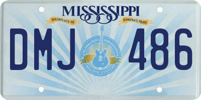 MS license plate DMJ486