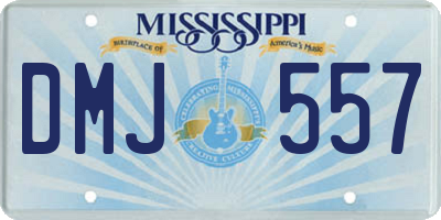MS license plate DMJ557