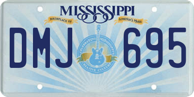 MS license plate DMJ695