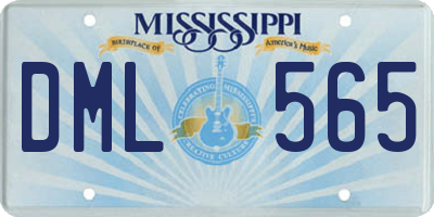 MS license plate DML565