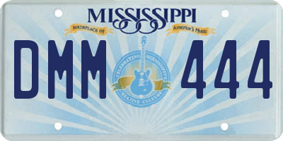 MS license plate DMM444