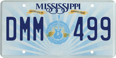 MS license plate DMM499