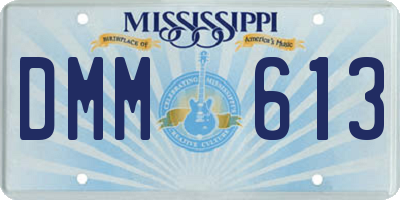MS license plate DMM613