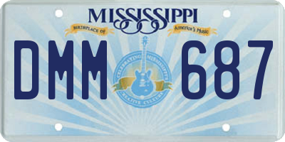 MS license plate DMM687
