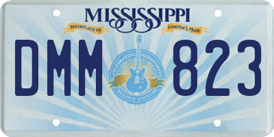 MS license plate DMM823