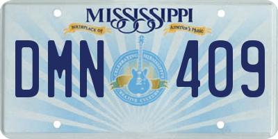 MS license plate DMN409