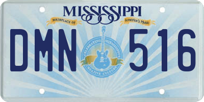 MS license plate DMN516
