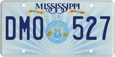 MS license plate DMO527