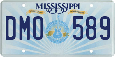 MS license plate DMO589