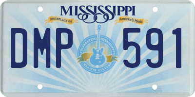 MS license plate DMP591