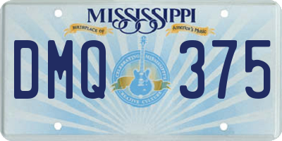 MS license plate DMQ375