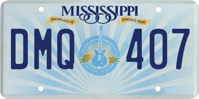 MS license plate DMQ407