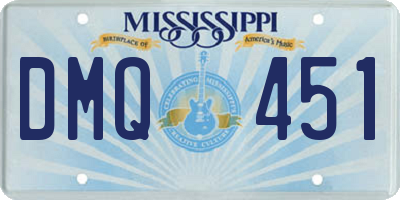 MS license plate DMQ451