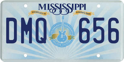 MS license plate DMQ656