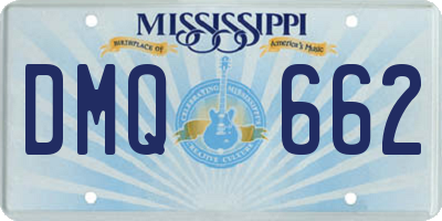 MS license plate DMQ662