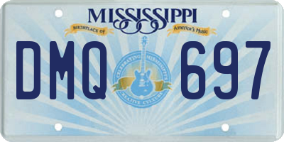 MS license plate DMQ697