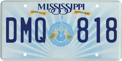 MS license plate DMQ818