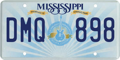 MS license plate DMQ898