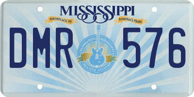 MS license plate DMR576