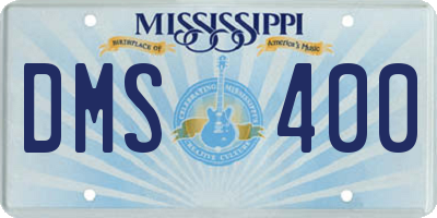 MS license plate DMS400