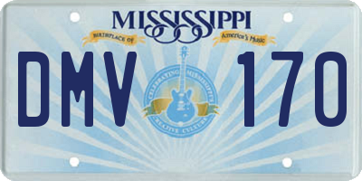 MS license plate DMV170