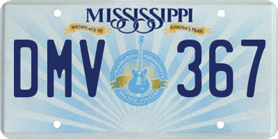 MS license plate DMV367