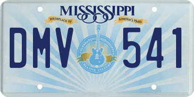 MS license plate DMV541