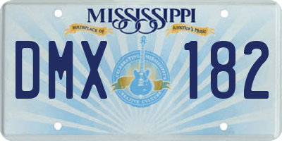 MS license plate DMX182