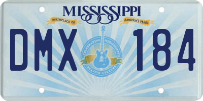 MS license plate DMX184