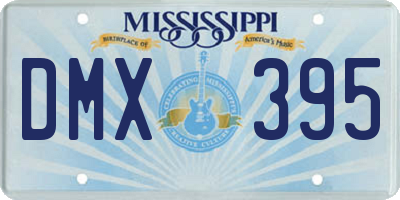 MS license plate DMX395