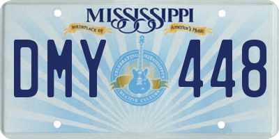 MS license plate DMY448