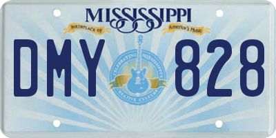 MS license plate DMY828
