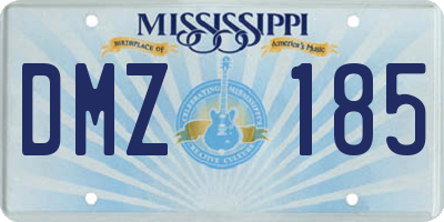 MS license plate DMZ185