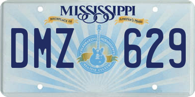 MS license plate DMZ629