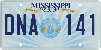 MS license plate DNA141