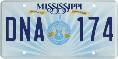 MS license plate DNA174