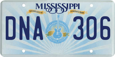 MS license plate DNA306