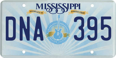 MS license plate DNA395
