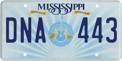 MS license plate DNA443