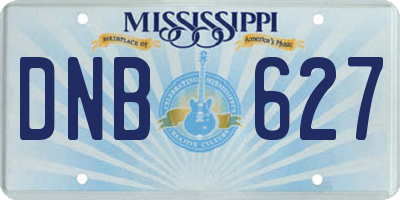 MS license plate DNB627