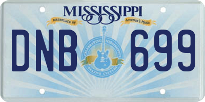 MS license plate DNB699
