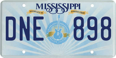 MS license plate DNE898
