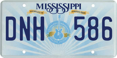 MS license plate DNH586